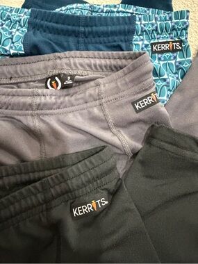 3x Kerrits Kids Bottom - Black, Gray, Teal Pattern size S